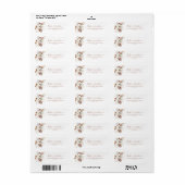 Boho Pampas Terracotta Return Address Label (Full Sheet)