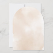 Boho Pampas Tropisch Meisje Baby shower Uitnodigen Kaart (Achterkant)