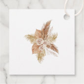 Boho Pampas Tuin Bruiloft Welkomstgeschenk Label (Achterkant)