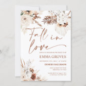 Boho Pampas Vrijgezellenfeest Herfst in Liefde Kaart (Voorkant)