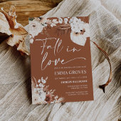 Boho Pampas Vrijgezellenfeest Herfst in Liefde Kaart