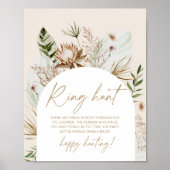 Boho pampa's vrijgezellenfeest jacht poster (Voorkant)