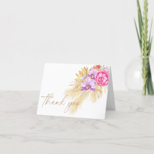 Boho pampasgras - Baby shower bedankt