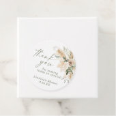 Boho Pampasgras Bedankkaartje Bedankjes Labels (In situ)