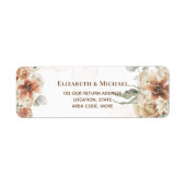 BOHO Pampasgras Bloemkroon Koraal Salie Bruiloft Etiket (Voorkant)