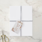 Boho Pampasgras Bruiloft Feest Dank Je Cadeaulabel (Met Touw)