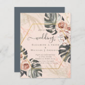 BOHO PAMPASGRAS TROPISCHE Bruiloft (Voorkant / Achterkant)