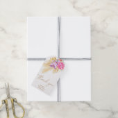 Boho pampasgras - Trouwfeest bedankt Cadeaulabel (Met Touw)