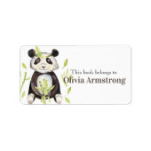Boho Panda gepersonaliseerd boek behoort tot Etiket (Voorkant)