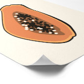 Boho Papaya Fruit Illustration Summer Print (Hoek)