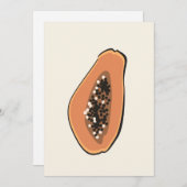 Boho Papaya Fruit Illustration Summer Print (Voorkant / Achterkant)