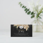 Boho Papmas Grass Disco Baby shower Boeken voor Ba Informatiekaartje (Staand voorkant)