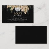 Boho Papmas Grass Disco Baby shower Boeken voor Ba Informatiekaartje (Voorkant / Achterkant)