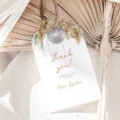 Boho Papmas Grass Disco Ball Verjaardagsfeest Cadeaulabel