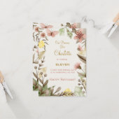 Boho Pareltjes  Crystals blije verjaardag Kaart (Voorkant / Achterkant in situ)