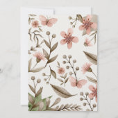 Boho Pareltjes  Crystals waterverf verjaardag Kaart (Achterkant)