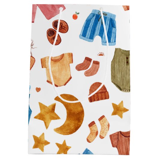 Boho pasgeboren babykleding medium cadeauzakje (Achterkant)