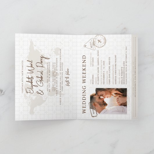 Boho Paspoort Bestemming Bruiloft (Binnen)