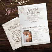 Boho Paspoort Bestemming Bruiloft