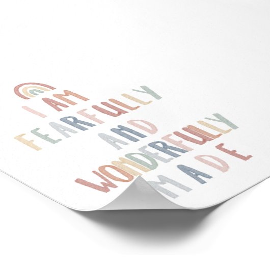 Boho pastel angstaanjagend heerlijk gemaakte print (Hoek)