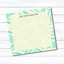 Boho pastel blauw palmblad Kantoor Post-it® Notes