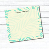 Boho pastel blauw palmblad Kantoor Post-it® Notes