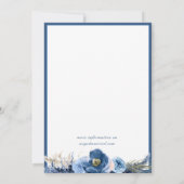 Boho pastel blauw Vrijgezellenfeest Kaart (Achterkant)