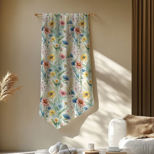 Boho Pastel Bloemen Deken Gift voor Haar Serenitei