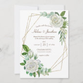 Boho Pastel Floral Waterverf Elegant Wedding Kaart (Voorkant)