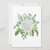 Boho Pastel Floral Waterverf Elegant Wedding Kaart (Achterkant)