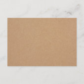 Boho Pastel Floral Wreath Rustic Wedding Informatiekaartje (Achterkant)