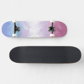 Boho Pastel Fluffy Abstract Bigender Pride Flag Persoonlijk Skateboard (Horizontaal)