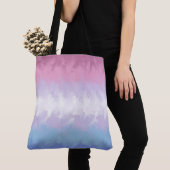 Boho Pastel Fluffy Abstract Bigender Pride Flag Tote Bag (Dichtbij)