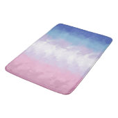 Boho Pastel Fluffy Abstract Bigender Pride Vlag Badmat (Gekanteld)