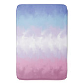 Boho Pastel Fluffy Abstract Bigender Pride Vlag Badmat (Voorkant Verticaal)