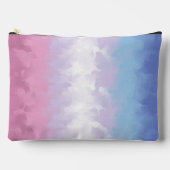 Boho Pastel Fluffy Abstract Bigender Pride Vlag Etui (Voorkant)