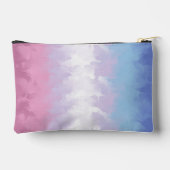 Boho Pastel Fluffy Abstract Bigender Pride Vlag Etui (Achterkant)