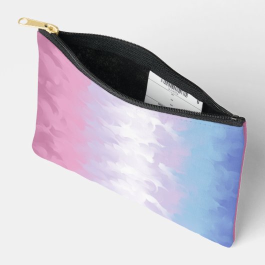 Boho Pastel Fluffy Abstract Bigender Pride Vlag Etui (Open)