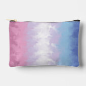 Boho Pastel Fluffy Abstract Bigender Pride Vlag Etui (Voorkant)