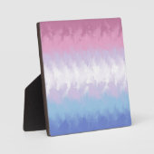 Boho Pastel Fluffy Abstract Bigender Pride Vlag Fotoplaat (Voorkant)