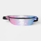 Boho Pastel Fluffy Abstract Bigender Pride Vlag Heuptasje (Voorkant)