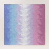 Boho Pastel Fluffy Abstract Bigender Pride Vlag Legpuzzel (Horizontaal)