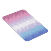 Boho Pastel Fluffy Abstract Bigender Pride Vlag Magneet (Rechterzijde)