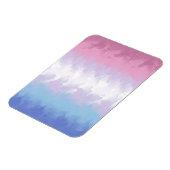 Boho Pastel Fluffy Abstract Bigender Pride Vlag Magneet (Linkerzijde)
