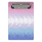 Boho Pastel Fluffy Abstract Bigender Pride Vlag Mini Klembord (Voorkant)