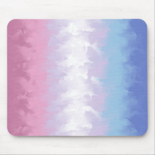 Boho Pastel Fluffy Abstract Bigender Pride Vlag Muismat