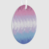 Boho Pastel Fluffy Abstract Bigender Pride Vlag Ornament (voorkant)