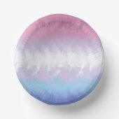 Boho Pastel Fluffy Abstract Bigender Pride Vlag Papieren Kommen (Voorkant)