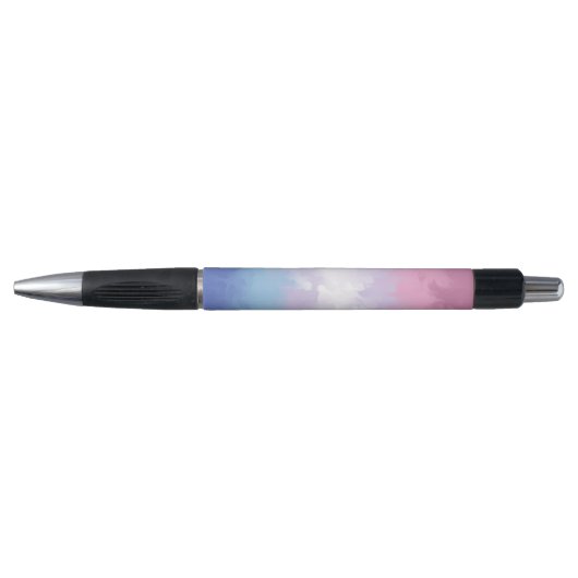 Boho Pastel Fluffy Abstract Bigender Pride Vlag Pen (Voorkant)