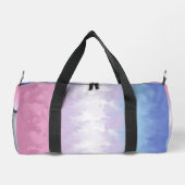 Boho Pastel Fluffy Abstract Bigender Pride Vlag Plunjezak (Achterkant)